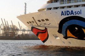AIDA SOL: erstes Kreuzfahrtschiff an Hamburger Steckdose