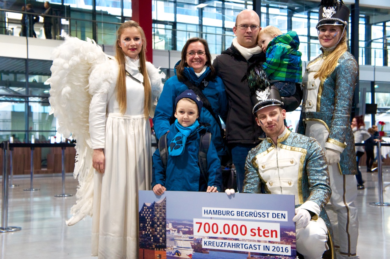 Rekord: Hamburg begrüßt den 700.000sten Kreuzfahrt-Gast