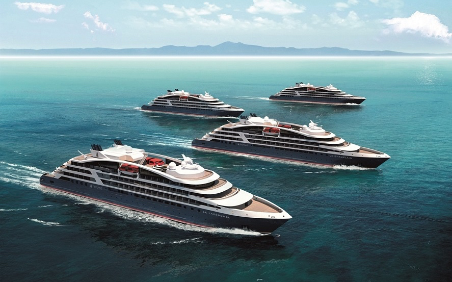 Die vier neuen Schiffs-Ladys in der Flotte der französischen Reederei Ponant Foto: Ponant/Sterling Design International